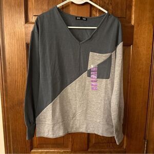 Steve Madden Soft Sweatshirt Size Small Gray Stormy Blue NWT
